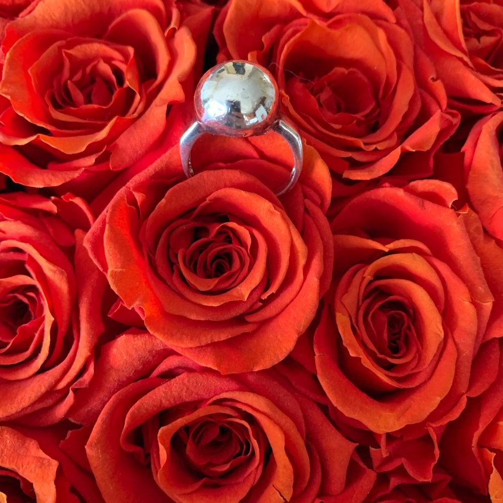 Silver Ball Ring